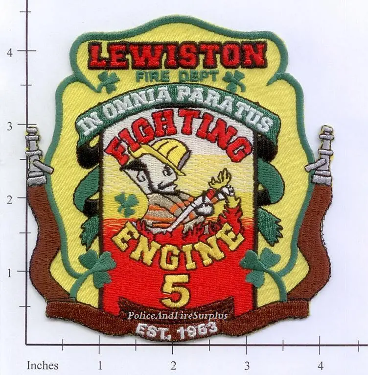 Maine - Lewiston Engine 5 Fire Dept Patch 1