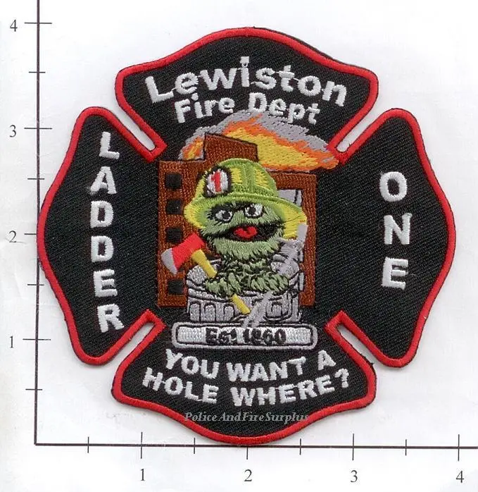 Maine - Lewiston Truck 1 Fire Dept Patch 1