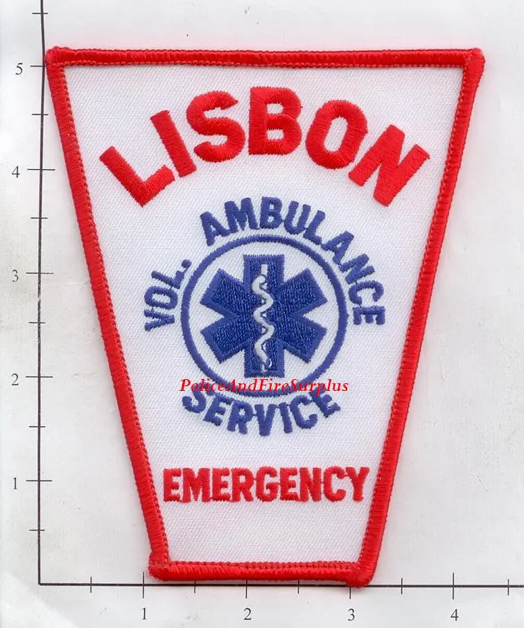 Maine - Lisbon Emergency Volunteer Ambulance Service Patch 1