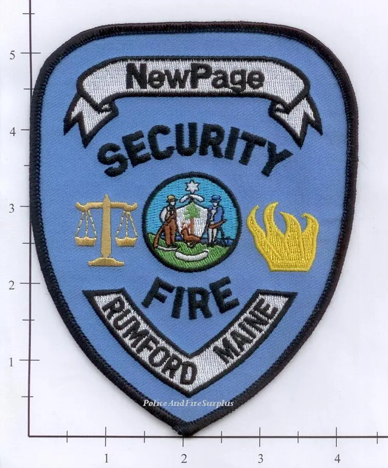 Maine - New Page Security Police Dept Patch 1