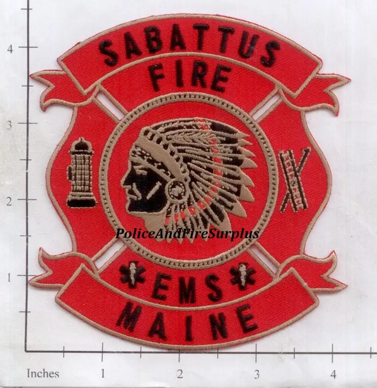 Maine - Sabattus Fire Ems Fire Dept Patch 1