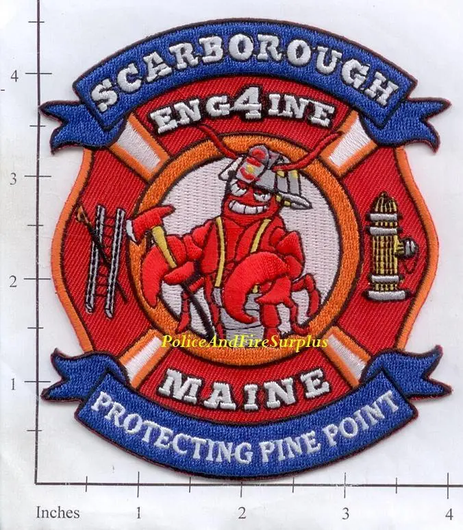 Maine - Scarborough Engine 4 Fire Dept Patch 1