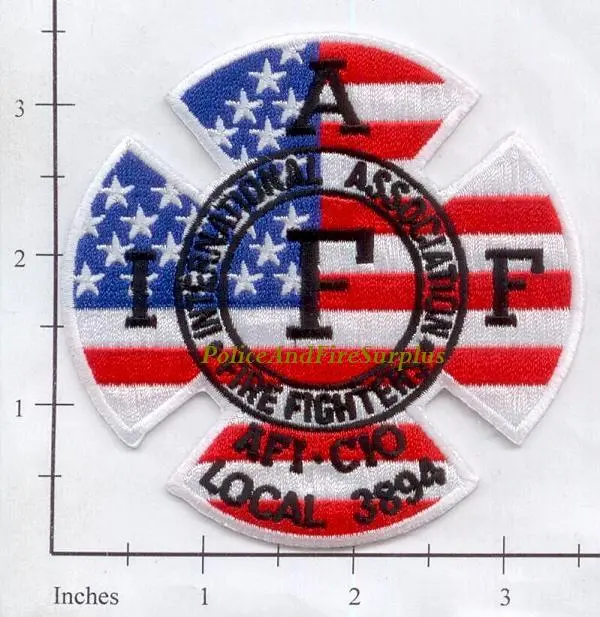 Maine - Scarborough Iaff Local 3894 Fire Dept Patch 1