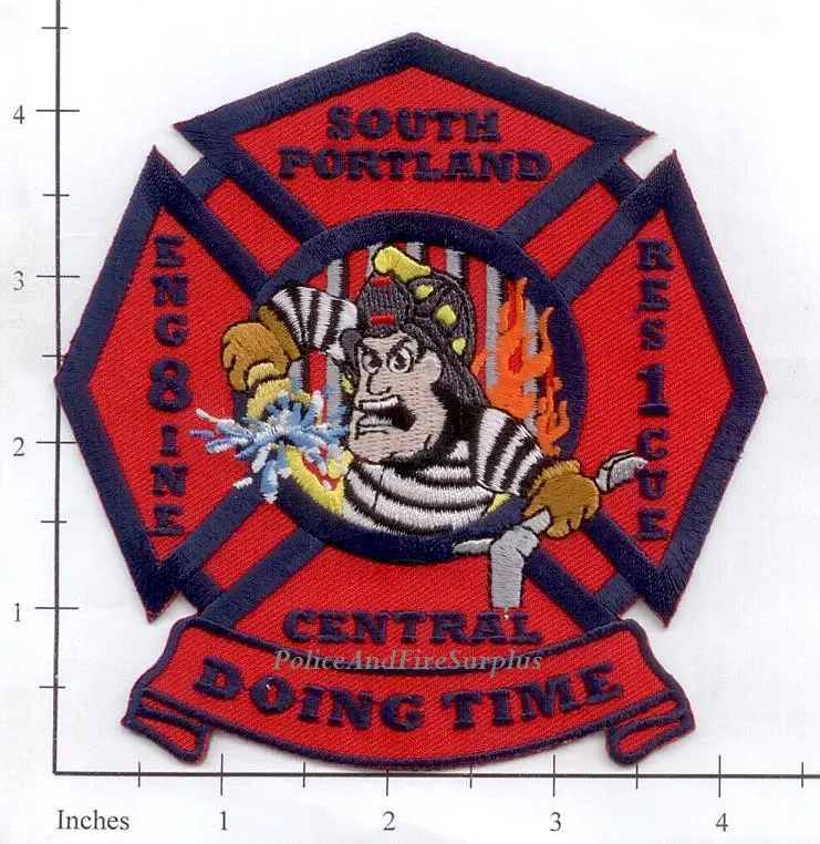 Maine - South Portland Central Engine 8, Rescue 1 Fire Dept Patch 1