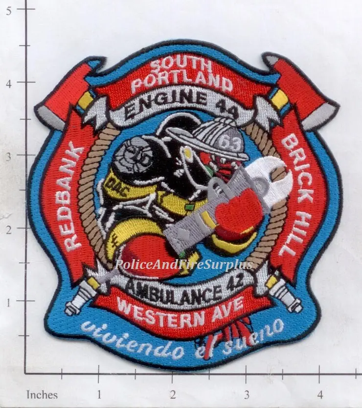 Maine - South Portland Engine 44 Ambulance 42 Fire Dept Patch 1