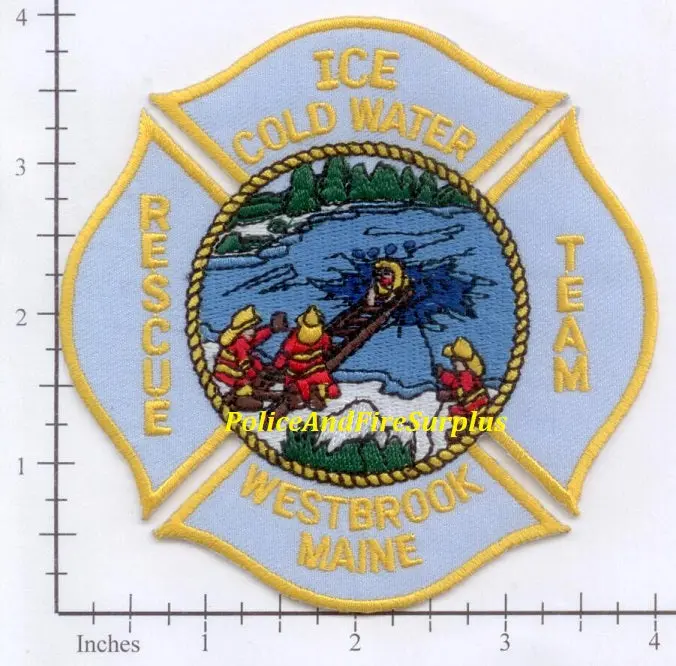 Maine - Westbrook Ice Cold Water Rescue Team Fire Dept Patch 1