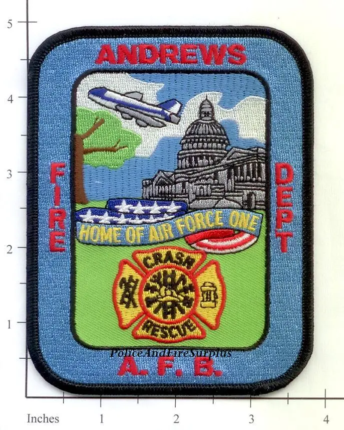 Maryland - Andrews Air Force Base Crash Rescue Fire Dept Patch V2 1