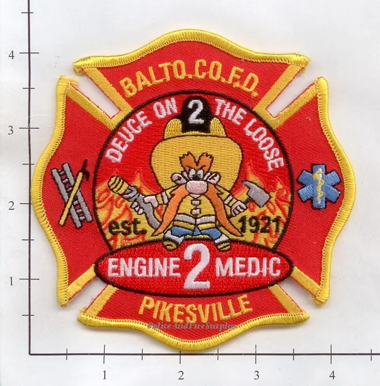 Maryland - Baltimore County Engine  2 Medic 2 Fire Dept Patch V2 1