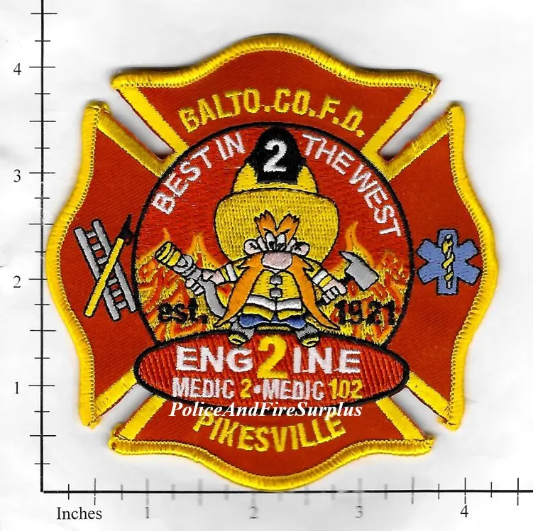 Maryland - Baltimore County Engine  2 Medic 2 Fire Dept Patch V3 1