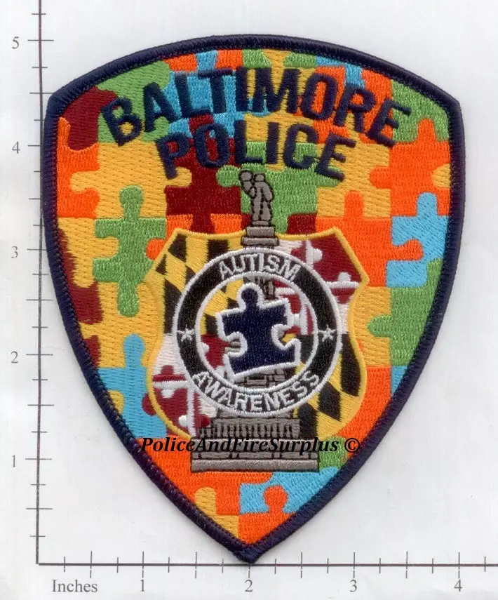 Maryland - Baltimore Police Autism Awareness Patch 1