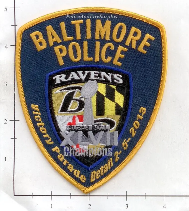 Maryland - Baltimore Police Ravens Victory Parade 2013 Patch 1