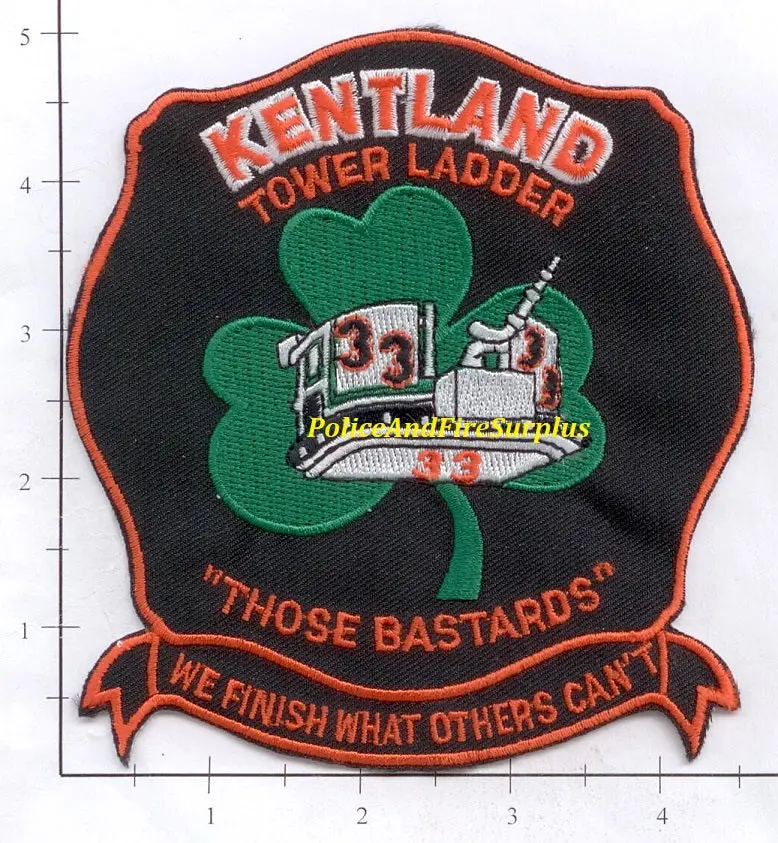 Maryland - Kentland Tower Ladder 33 Fire Dept Patch 1