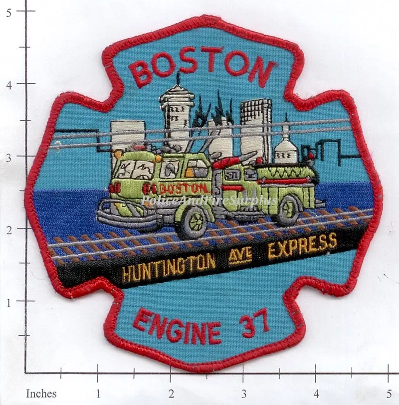 Massachusetts - Boston Engine 37 Fire Dept Patch V4 1