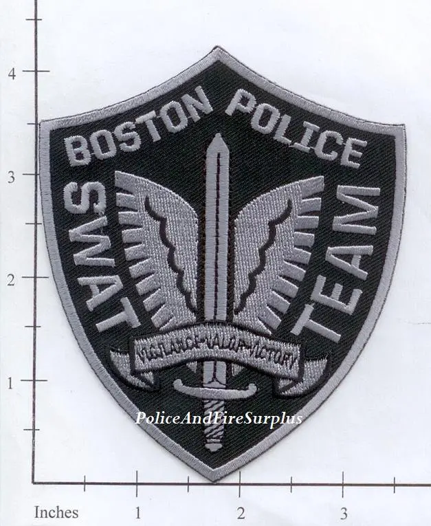 Massachusetts - Boston Swat Team Police Dept Patch Subdued 1