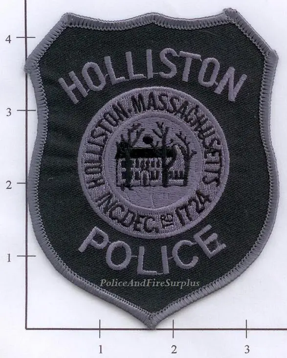 Massachusetts - Holliston Police Patch Subdued 1