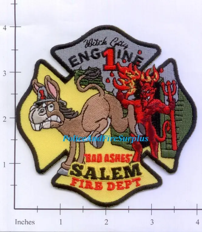 Massachusetts - Salem Engine 1 Fire Dept Patch 1