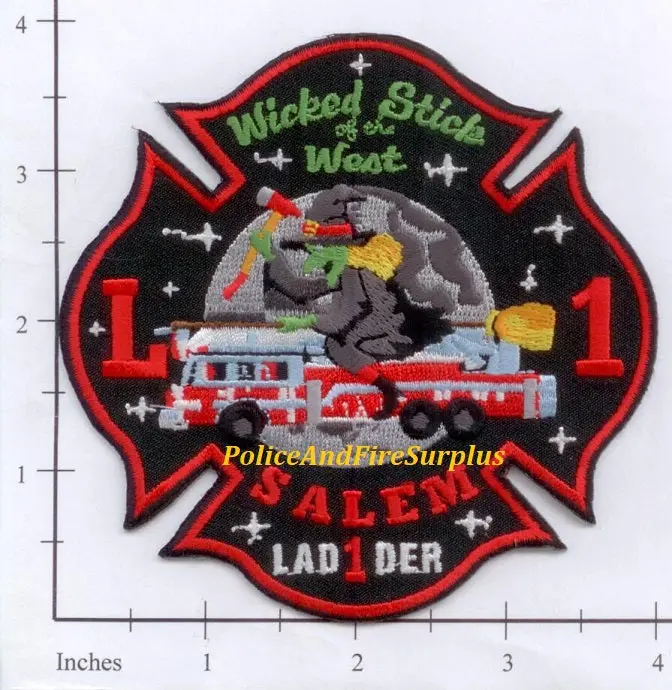 Massachusetts - Salem Ladder 1 Fire Dept Patch 1