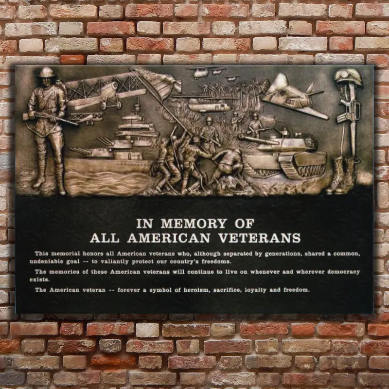Memorial Plaque For Veterans 1