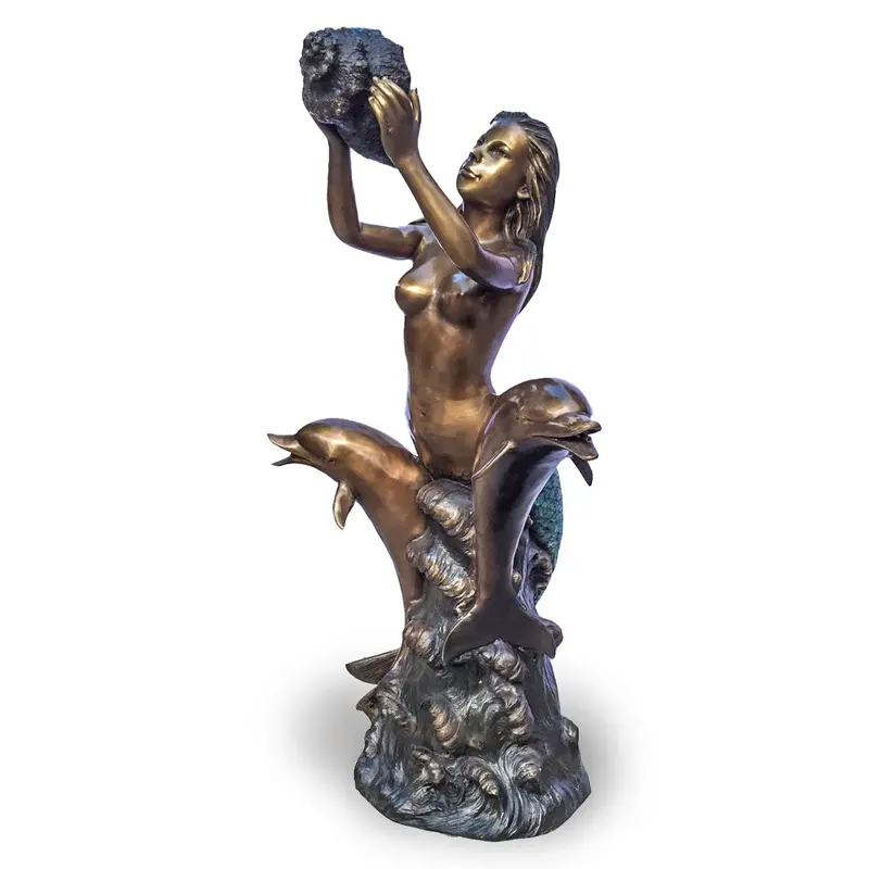 Mermaid & Dolphins Fountain 1
