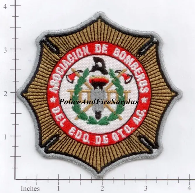 Mexico - Firefighter Association Of The State Of Guanajuato Patch 1