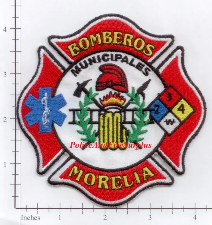 Mexico - Morelia City Firefighters Patch 1