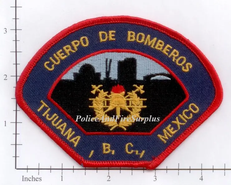 Mexico - Tijauna Baja California Cuerpo De Bomberos Patch 1
