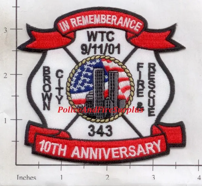 Michigan - Brown City Fire & Rescue Patch 10Th Anniversary 1