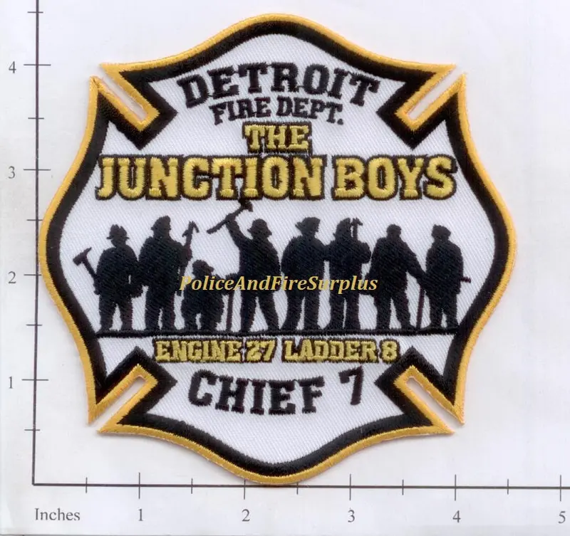 Michigan - Detroit Engine 27 Ladder 8 Chief 7 Fire Dept Patch V1 1