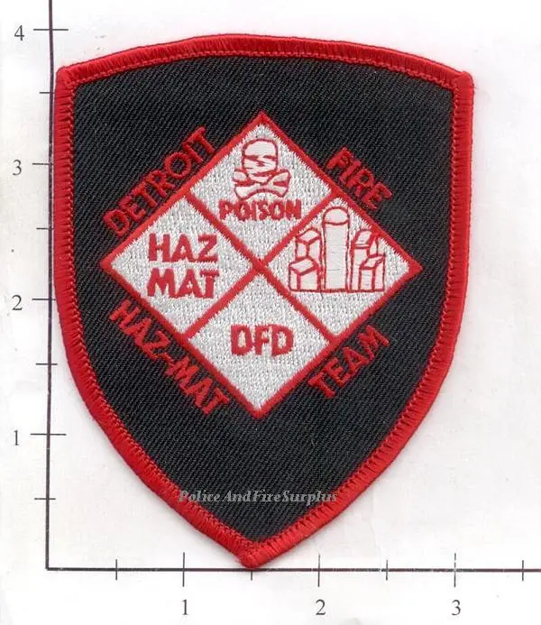 Michigan - Detroit Haz Mat Team Fire Dept Patch 1