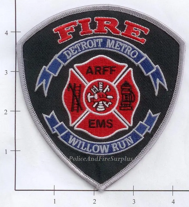 Michigan - Detroit Metro Airport Willow Run Fire Dept Patch 1