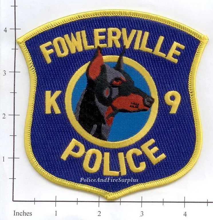Michigan - Fowlerville K-9 Police Dept Patch V1 1