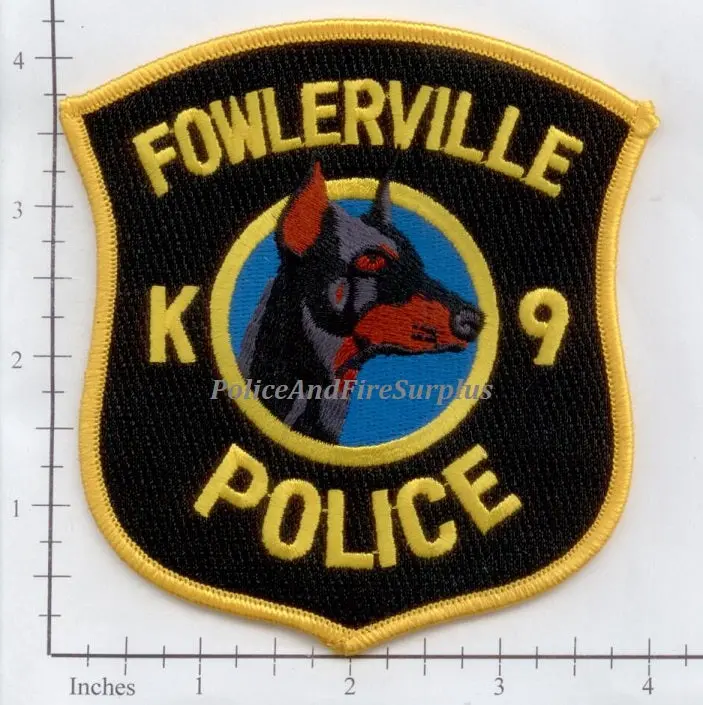 Michigan - Fowlerville K-9 Police Dept Patch V2 1