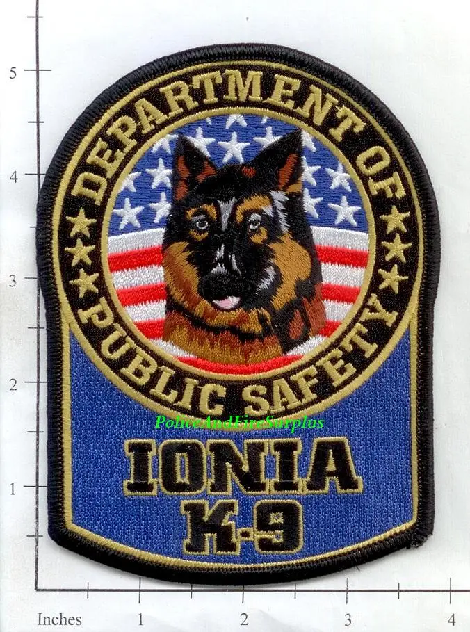 Michigan - Ionia K-9 Police Dept Patch 1