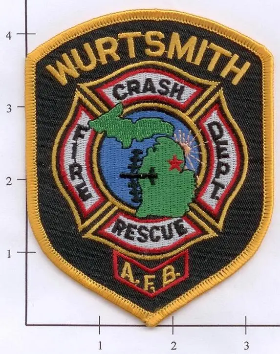 Michigan - Wurtsmith Air Force Base Crash Fire Rescue Fire Dept Patch 1
