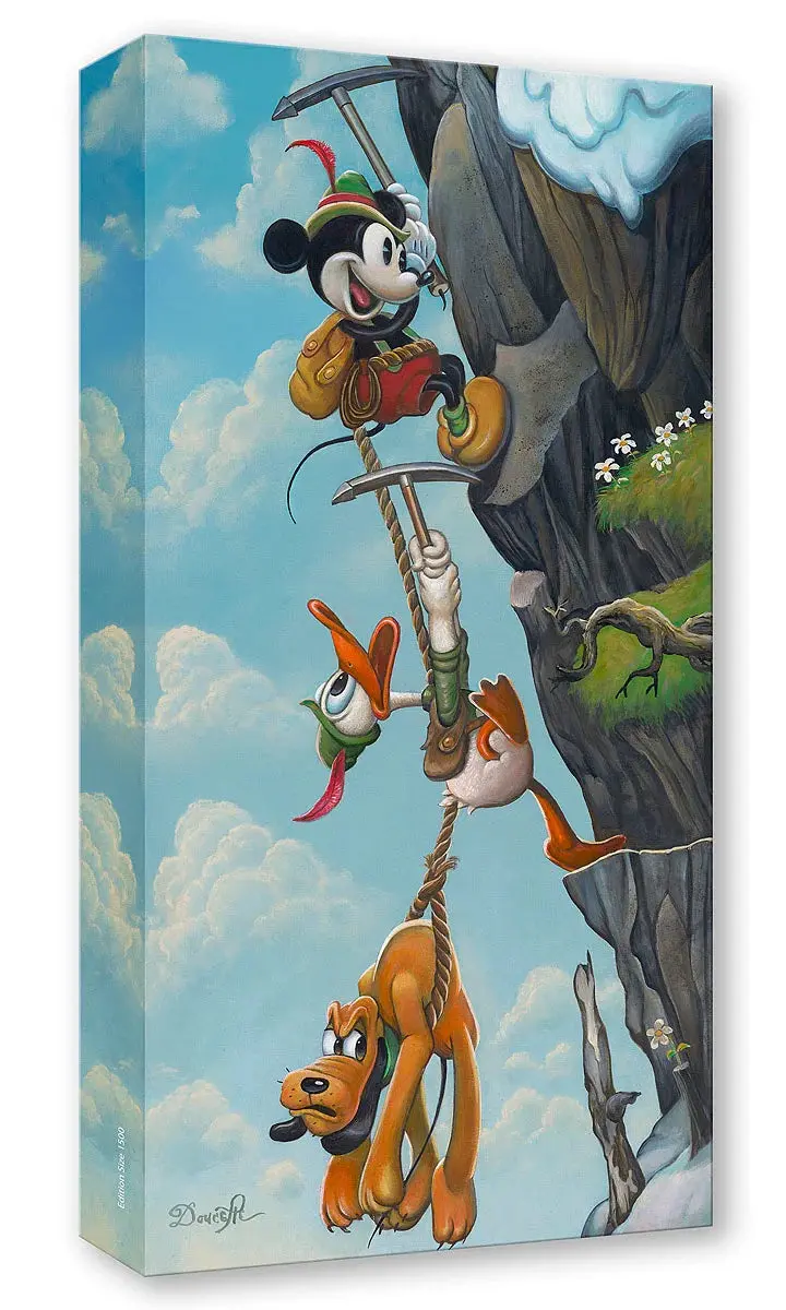 Mickey's Alpine Adventure - Treasure On Canvas 1