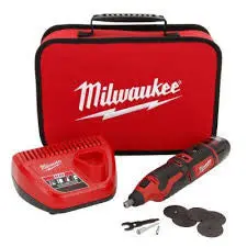 Milwaukee M12 Cordless Rotary Tool Kit: Mlw2460-21 1