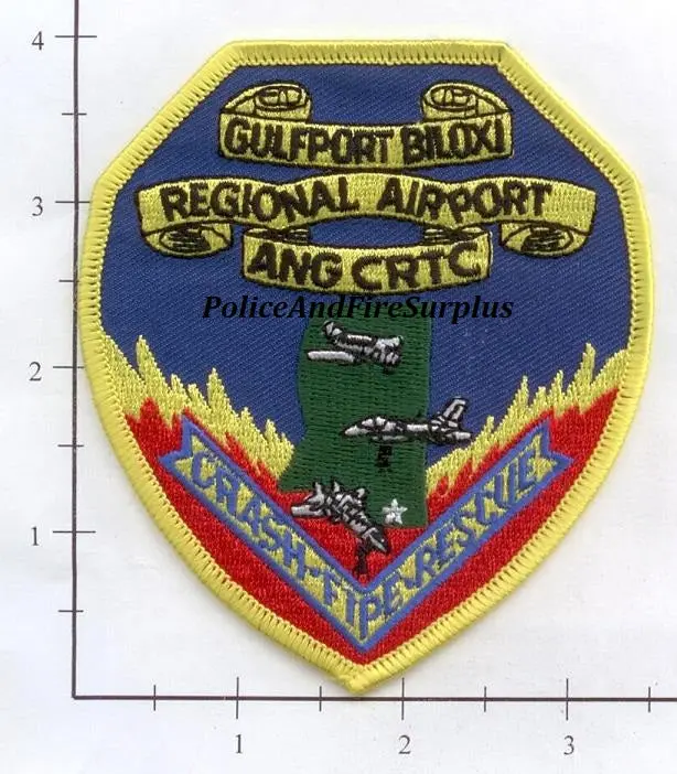 Mississippi - Gulfport Biloxi Airport Crash Fire Rescue Fire Dept Patch 1