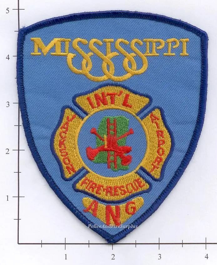 Mississippi - Jackson International Airport Air National Guard Fire Rescue Patch 1