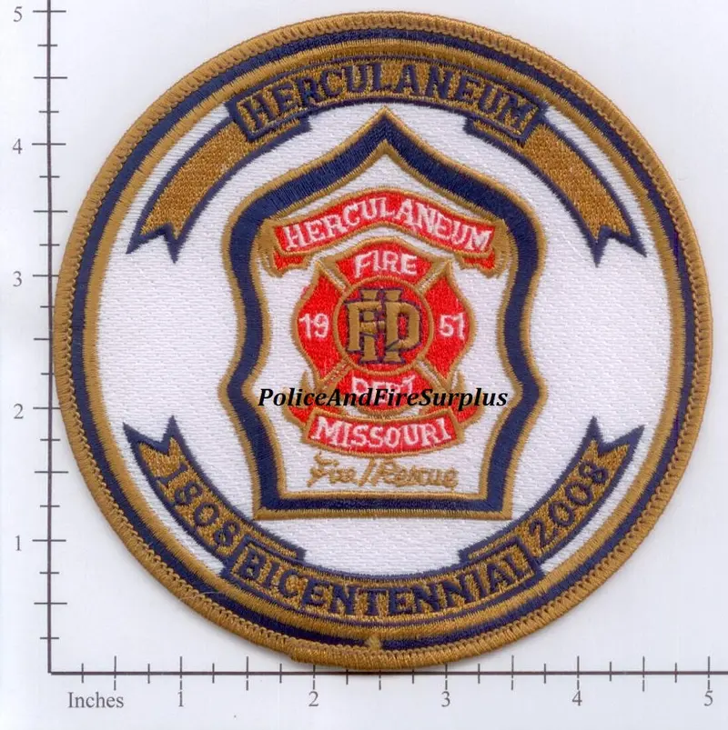 Missouri - Herculaneum Fire Dept Bicentennial Patch 2008 1