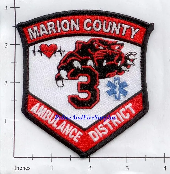 Missouri - Marion County Ambulance District 3 Fire Dept Patch 1