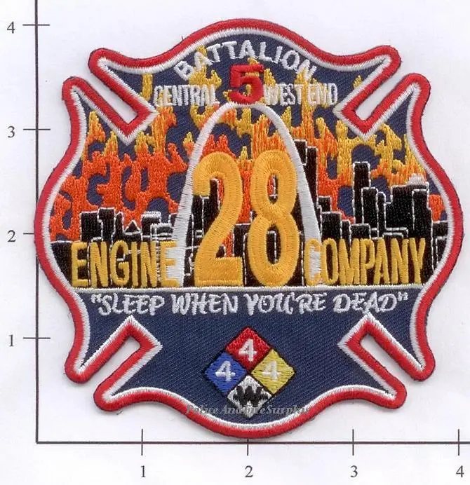 Missouri - St Louis Engine 28 & Battalion 5 Fire Dept Patch 1