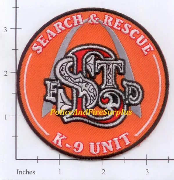 Missouri - St Louis K-9 Unit Search & Rescue Fire Dept Patch 1
