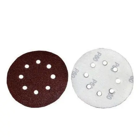 Mixed Grit 125Mm Hook & Loop (Velcro) Abrasive Sanding Pads - Discs 50Pk B8111 1
