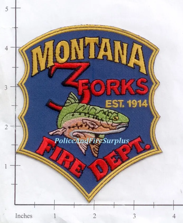 Montana -  3 Forks Fire Dept Patch 1