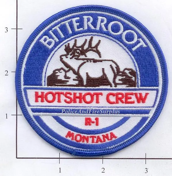 Montana - Bitterroot Hot Shots R1 Fire Dept Patch V1 1