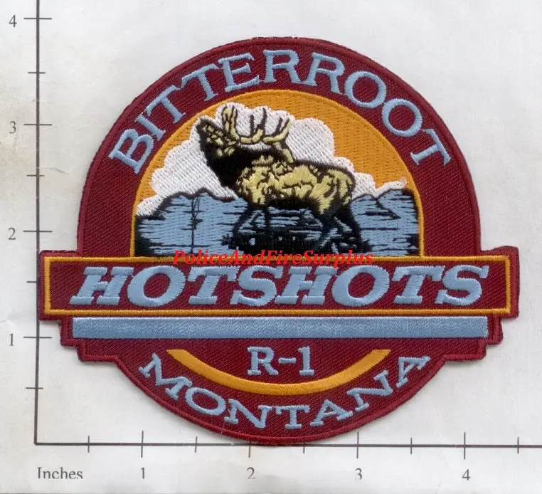 Montana - Bitterroot Hot Shots R1 Fire Dept Patch V2 1