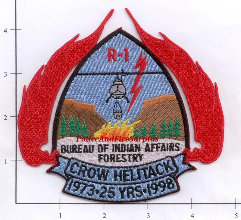 Montana - Missoula Crow Helitak Fire Dept Patch 1
