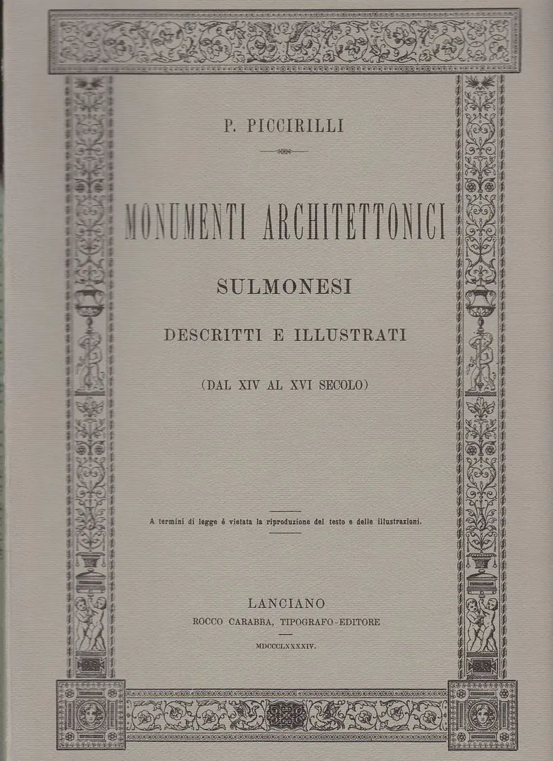 Monumenti Architettonici Sulmonesi 1