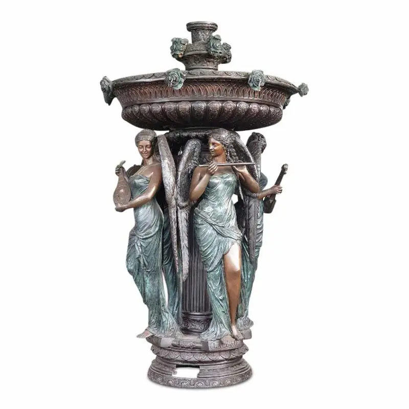 Musical Angels Bronze Fountain 1