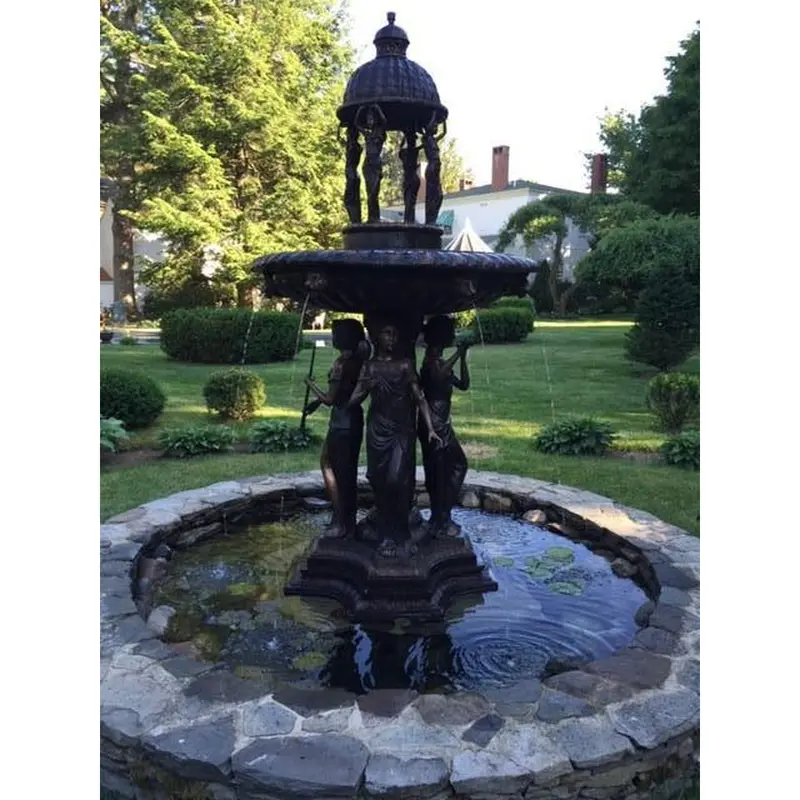 Musical Maidens Bronze Fountain 1